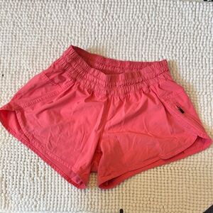Women's Pink lululemon running Shorts